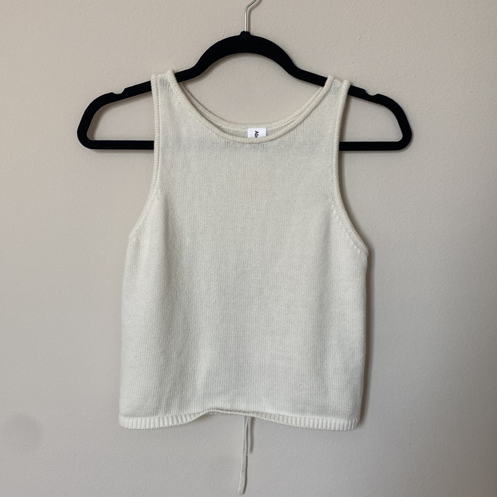 Abound Cream Ribbed Tank Top